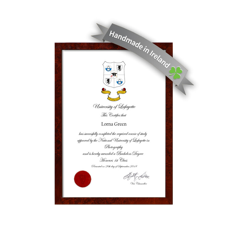 Veneer Certificate Frame - 1