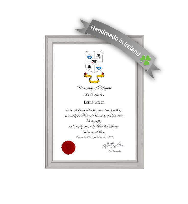 Decorative Grey Certificate Frame - 1