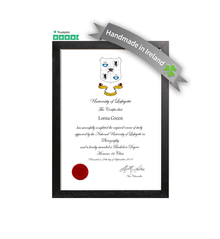 Contemporary Black Certificate Frame - 1